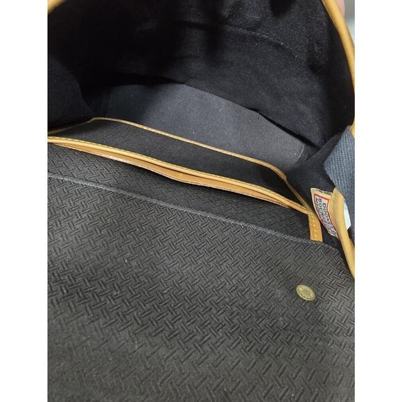 Vintage Dooney & Bourke Denim Leather Cabriolet Backpack USA - Picture 11 of 15